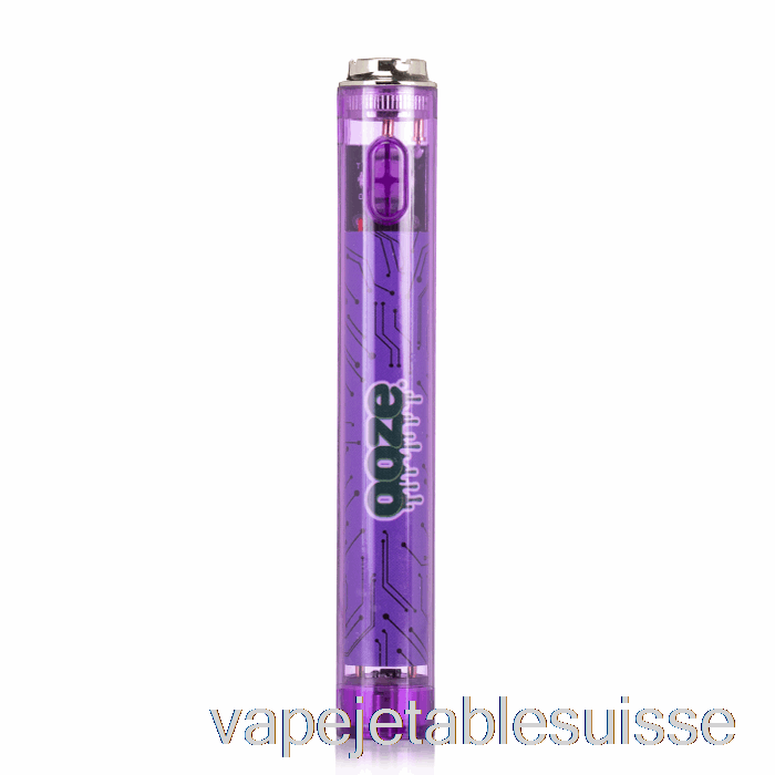 Vape Suisse Ooze Slim 400mah Clear 510 Batterie Vape Ultra Violet